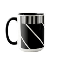 Schwarzweiß-Tasse - Chic in Stripes