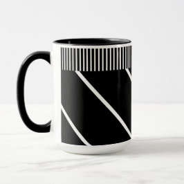Schwarzweiß-Tasse - Chic in Stripes Tasse