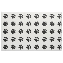 Schwarzweiss-Tatzen-Druck-Muster-Gewebe Stoff