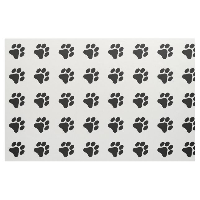 Schwarzweiss-Tatzen-Druck-Muster-Gewebe Stoff (Fat Quarter (45,7 x 55,9 cm))
