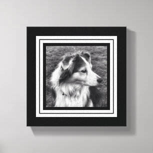 Schwarzweiss-Telefonpic-Minigröße Leinwanddruck