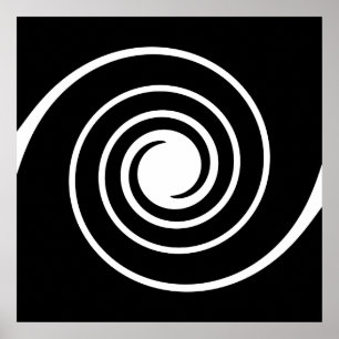 Schwarzweiss-Torsion Poster