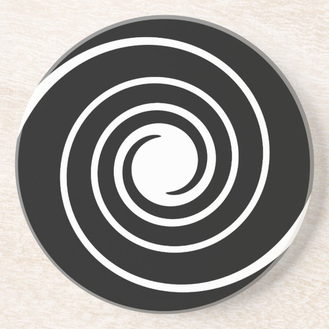 Schwarzweiss-Torsion Untersetzer (Vorne)