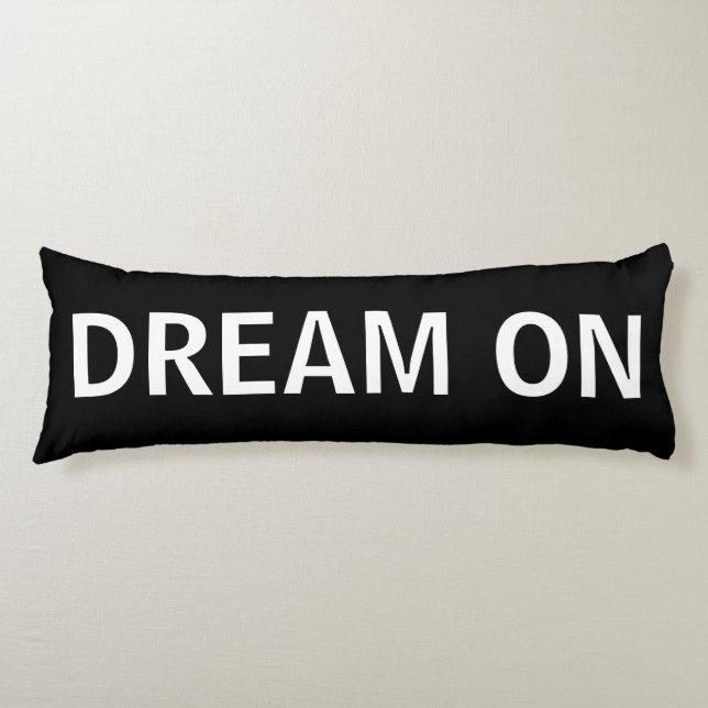 Schwarzweiss-Traum auf Körper-Kissen Seitenschläferkissen (Vorderseite)