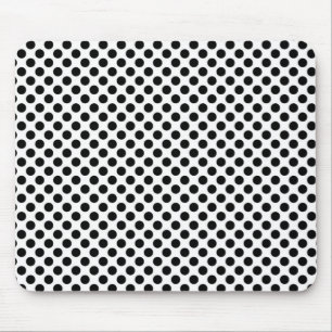 Schwarzweiss-Tupfen Mousepad