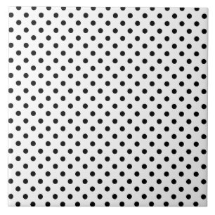 Schwarzweiss-Tupfen-Muster Fliese