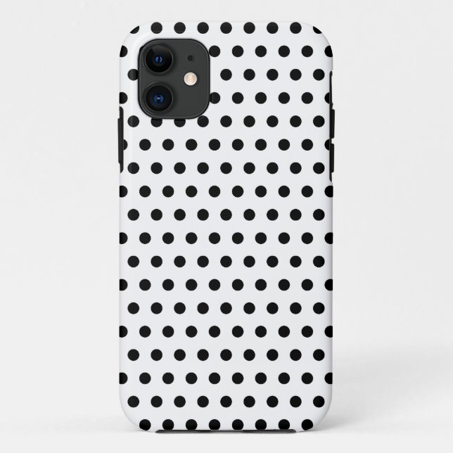 Schwarzweiss-Tupfen-Muster. Spotty. Case-Mate iPhone Hülle (Rückseite)