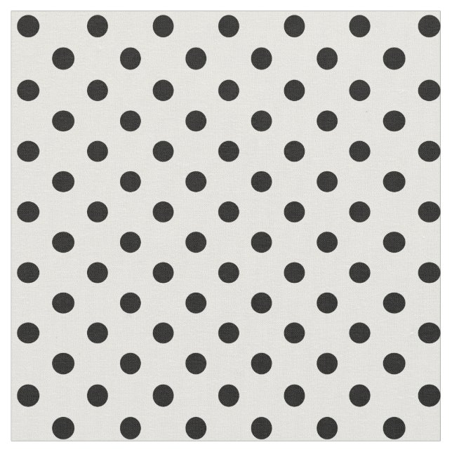 Schwarzweiss-Tupfen Stoff (Nahaufnahme)