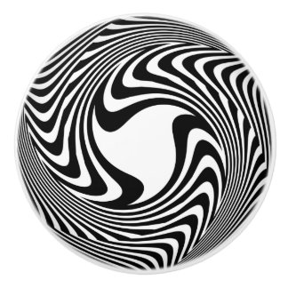 Schwarzweiss-Twister-Emblem-Keramik-Griff Keramikknauf