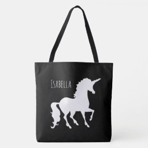 Schwarzweiss-Unicorn-Silhouette modernes Trendy
