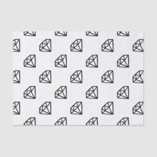 Schwarzweiss-Version des Diamanten Seidenpapier