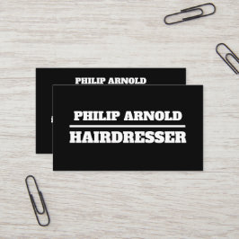 Schwarzweiß-Visitenkarte Visitenkarte