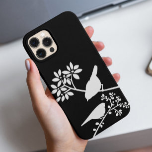 Schwarzweiss-Vögel kundenspezifischer iPhone 6 15 Mini Hülle
