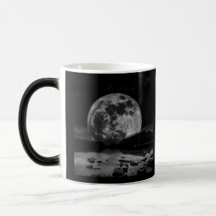 Schwarzweiß Vollmond Verwandlungstasse
