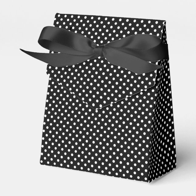 Schwarzweiß-Weißerbsen Geschenkschachtel (Vorderseite)