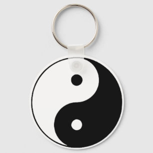 SCHWARZWEISS-YIN YANG SCHLÜSSELANHÄNGER