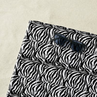 Schwarzweiss-Zebra gemustert