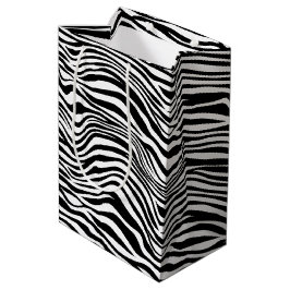 Schwarzweiß-Zebra Mittlere Geschenktüte