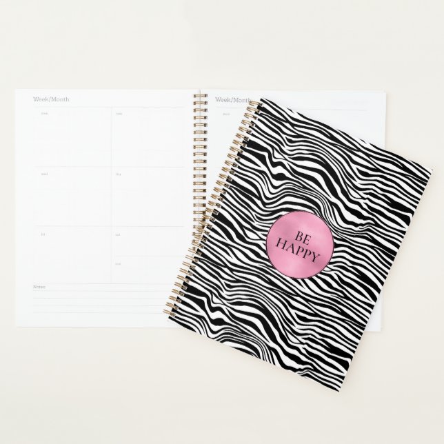 Schwarzweiß-Zebra Planer (Anzeige)