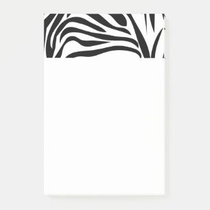 Schwarzweiß-Zebra Post-it Klebezettel