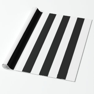 Schwarzweiss-Zebra stripes Muster Geschenkpapier