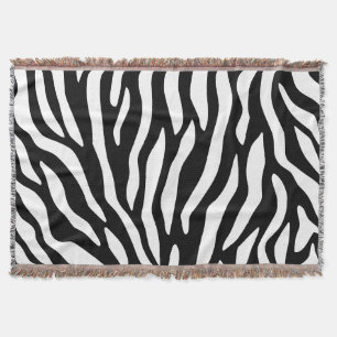 Schwarzweiß-Zebradruck Decke