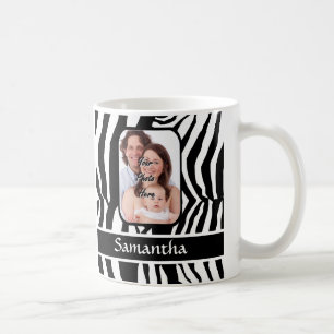Schwarzweiss-Zebradruck Tasse