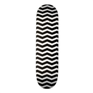 Schwarzweiss-Zickzack Skateboard