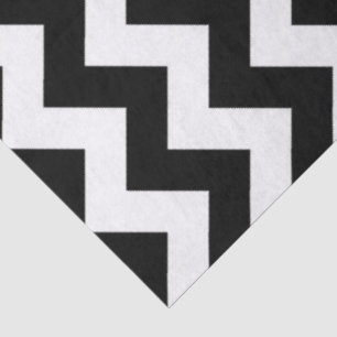 Schwarzweiß-Zigzag-Papiertücher Seidenpapier
