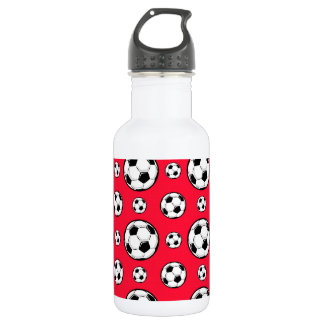 Schwarzweißball-Muster Edelstahlflasche