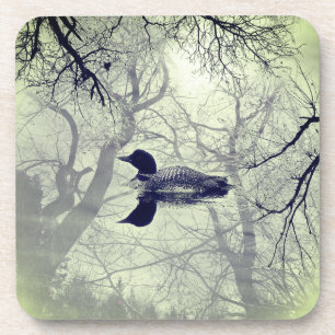 Schwarzweißballon auf einem Set der Untersetzer