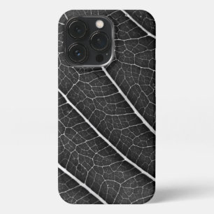 Schwarzweißblatt nah iPhone 13 pro hülle