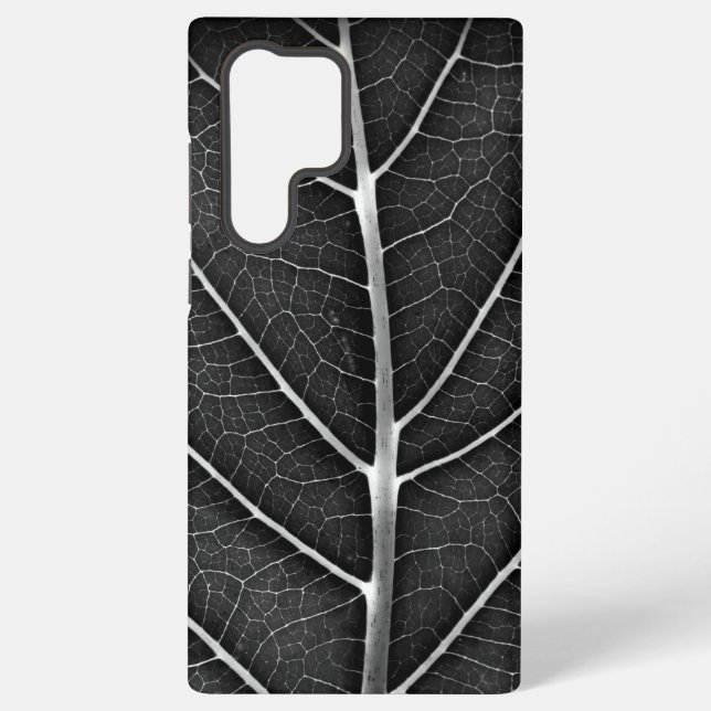 Schwarzweißblatt nah samsung galaxy hülle (Rückseite)