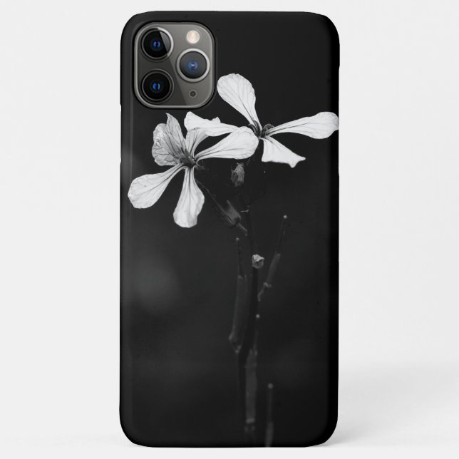 Schwarzweißblumen Case-Mate iPhone Hülle (Rückseite)