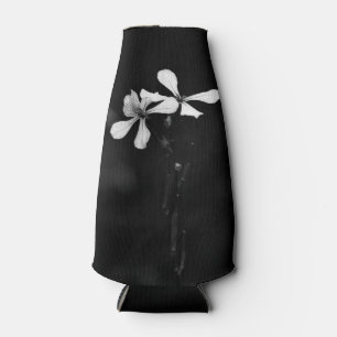 Schwarzweißblumen Flaschenkühler