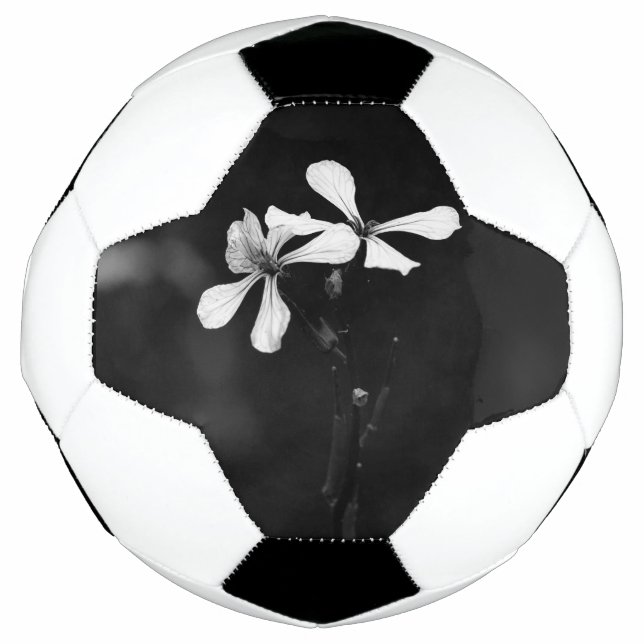 Schwarzweißblumen Fußball (Vorderseite)
