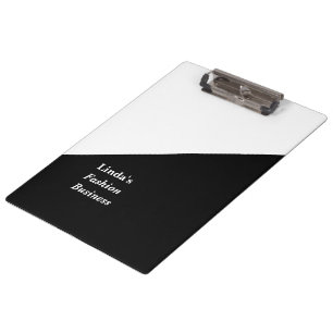 Schwarzweißdiagonale Klemmbrett