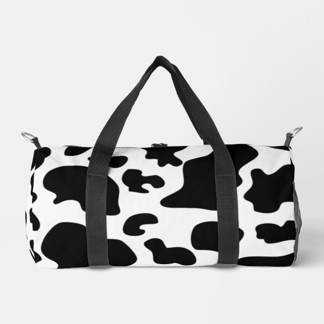 Schwarzweißdruck Duffle Bag (Vorderseite)