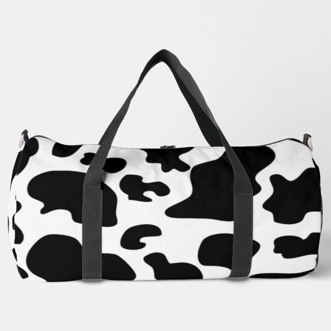 Schwarzweißdruck Duffle Bag (Vorderseite)