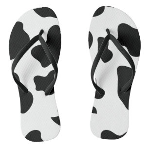 Schwarzweißdruck Flip Flops