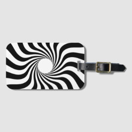 Schwarzweißdruck Gepäckanhänger