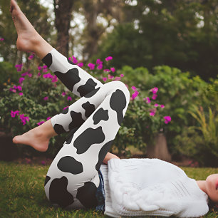 Schwarzweißdruck Leggings