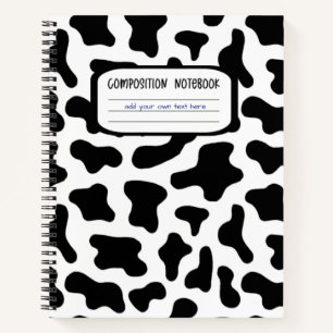 Schwarzweißdruck Notizbuch