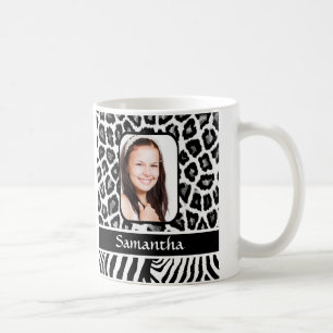 Schwarzweißdruck Tasse