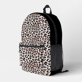 Schwarzweißdruck und Weißleopard Bedruckter Rucksack