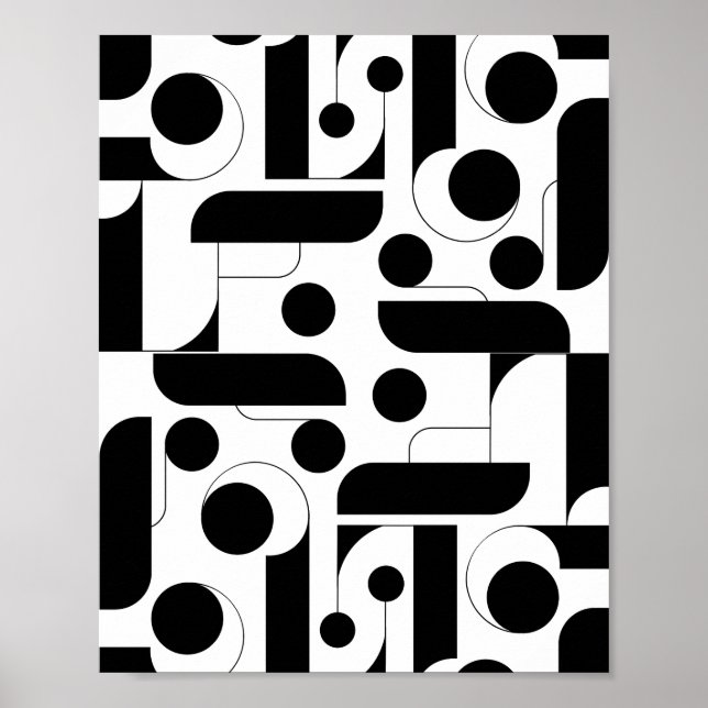 Schwarzweißdruck, Werteplakatpapier (Matte) Poster (Vorne)