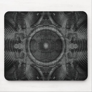 Schwarzweiße Musiklautsprecher Mousepad