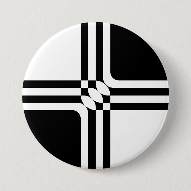 Schwarzweißfantasie Button (Vorderseite)