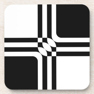 Schwarzweißfantasie Getränkeuntersetzer