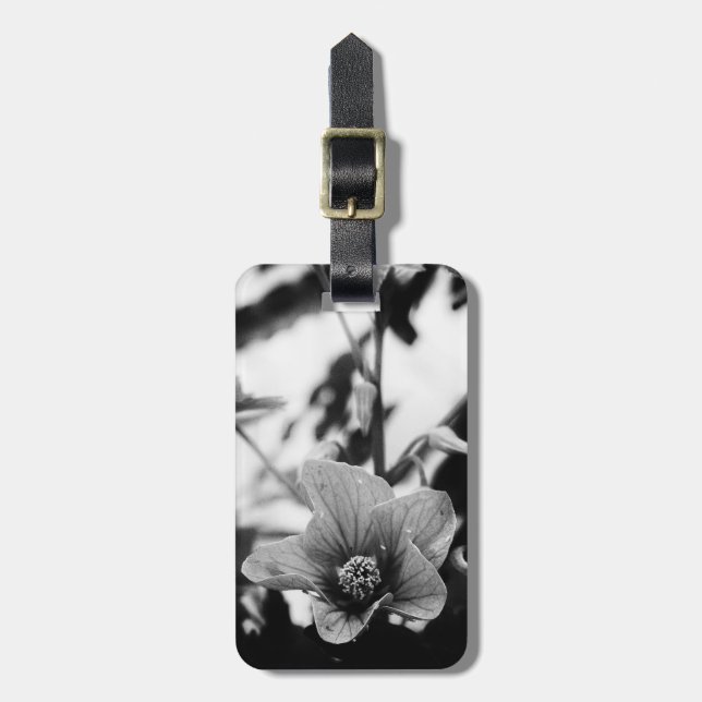 Schwarzweißfotografie Gepäckanhänger (Vorderseite vertikal)